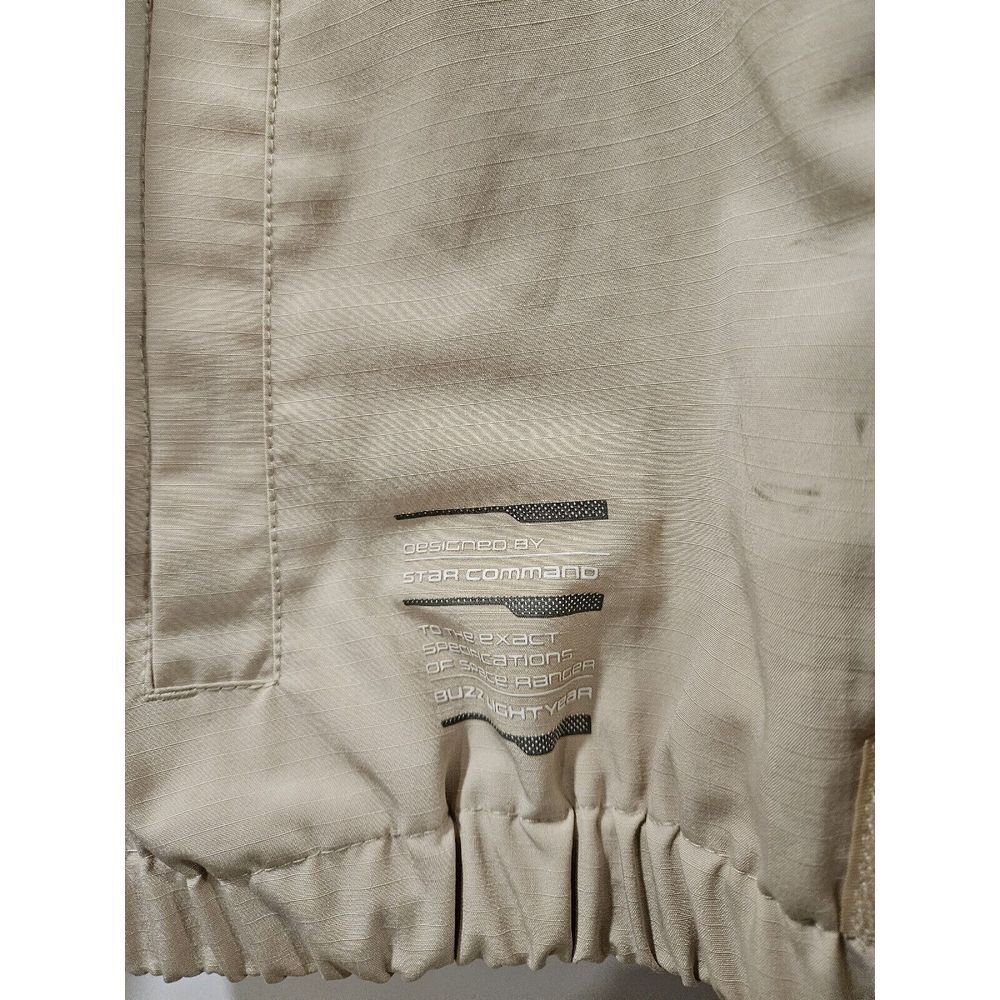 Disney Star Command Jacket Costume Hooded Zip Up Size Medium Beige/Green - Picture 8 of 9